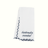 Scalloped Linen Bar Towel