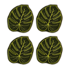 Monstera Leaf Linen Cocktail Napkins