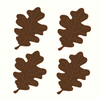 Oak Leaf Linen Cocktail Napkins